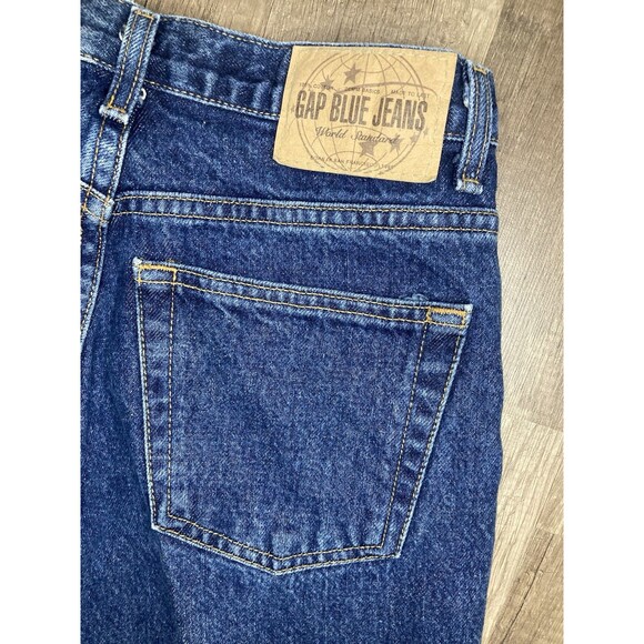 Vintage Gap Jeans Womens 6 Reg Dark Blue High Rise Classic Straight Leg 27x31 - Picture 1 of 6